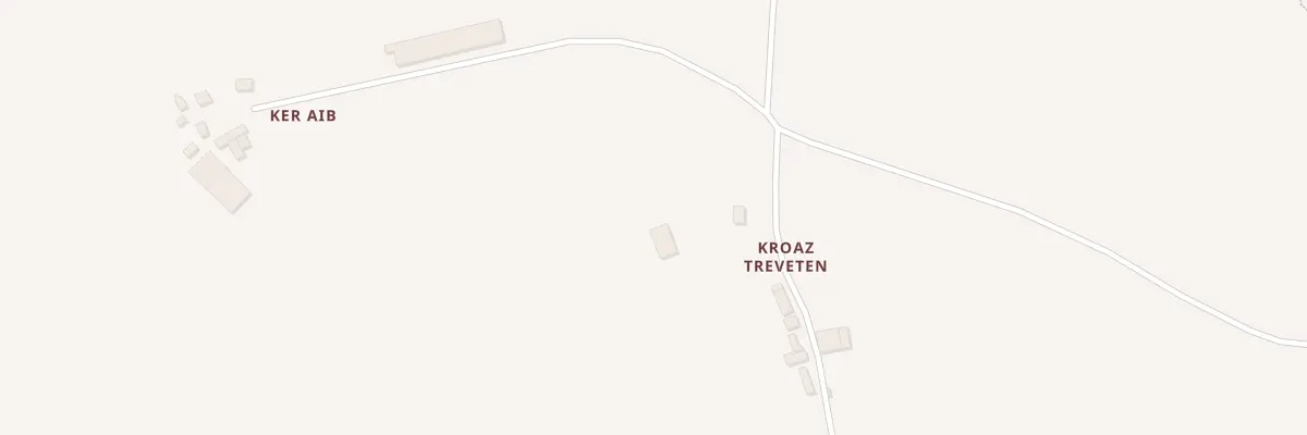 Plan du 1 Kroaz Treveten à Laz