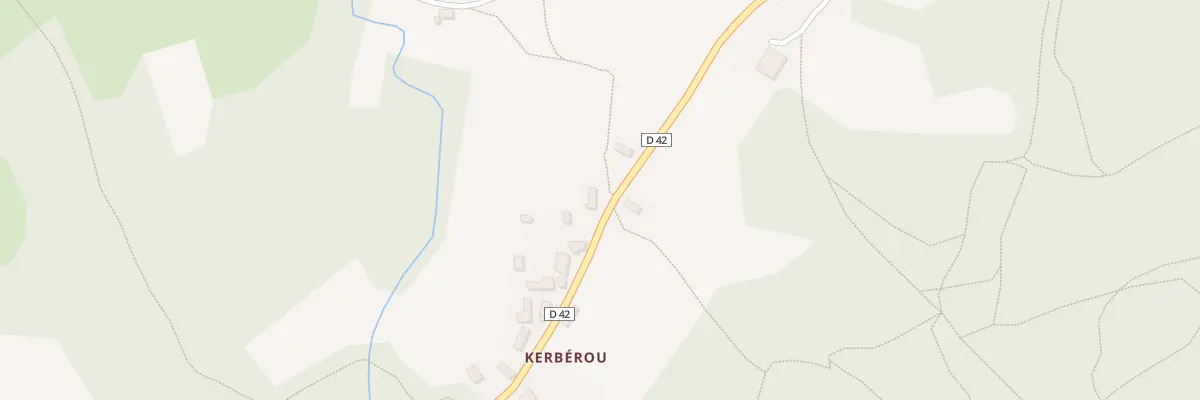 Plan de Kerberou à La Feuillée