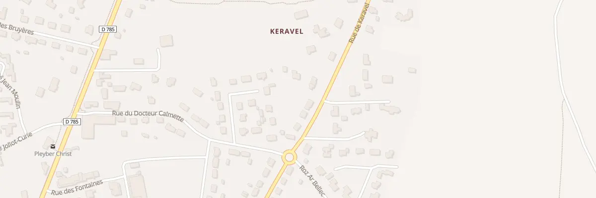 Plan du 7 Rue de Keravel à Pleyber-Christ