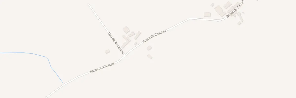 Plan du 585 Rte du Cosquer à Trégunc
