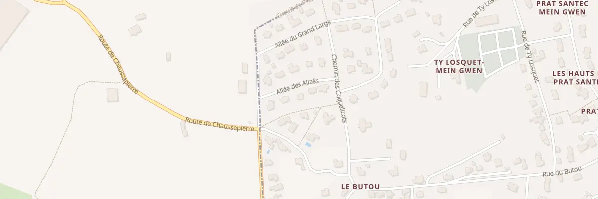 Plan du 6 All des Alizés à Locquénolé