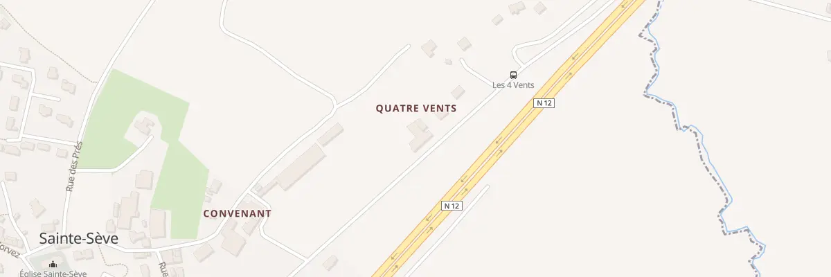 Plan du 12 Les Quatre Vents à Sainte-Sève