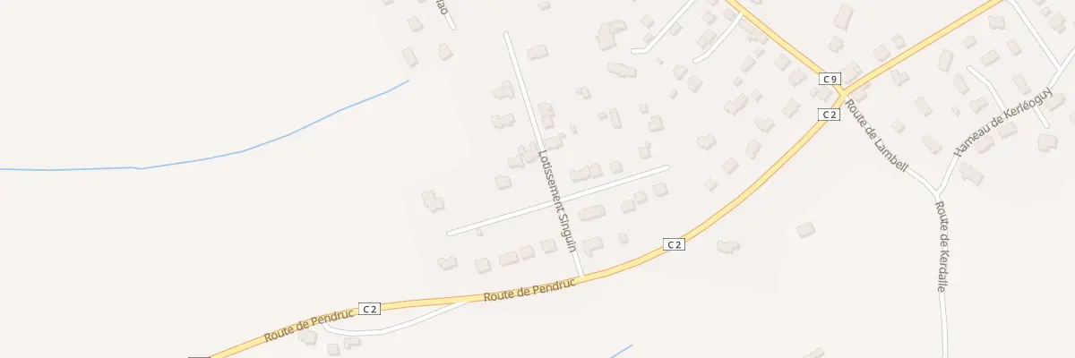 Plan du 14 Lot Sinquin à Trégunc