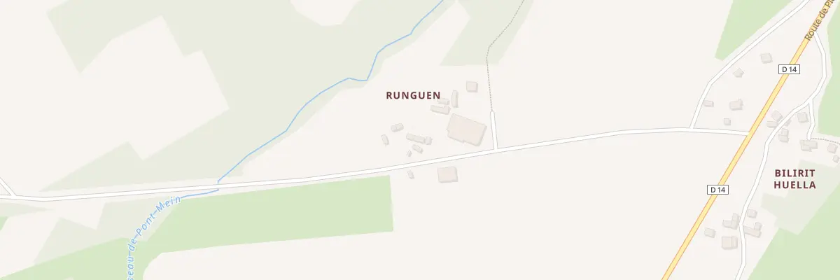 Plan du 32 Rhunguen à Loqueffret