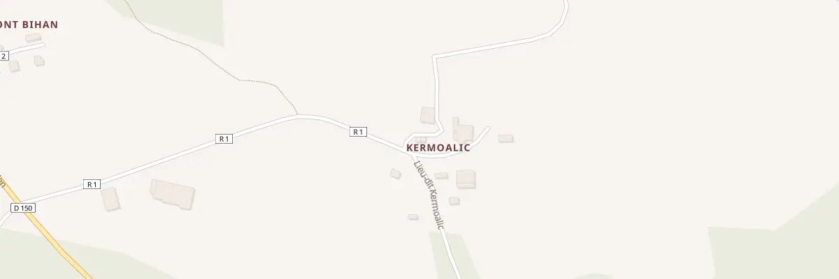 Plan du 569 Kermoalic à Elliant