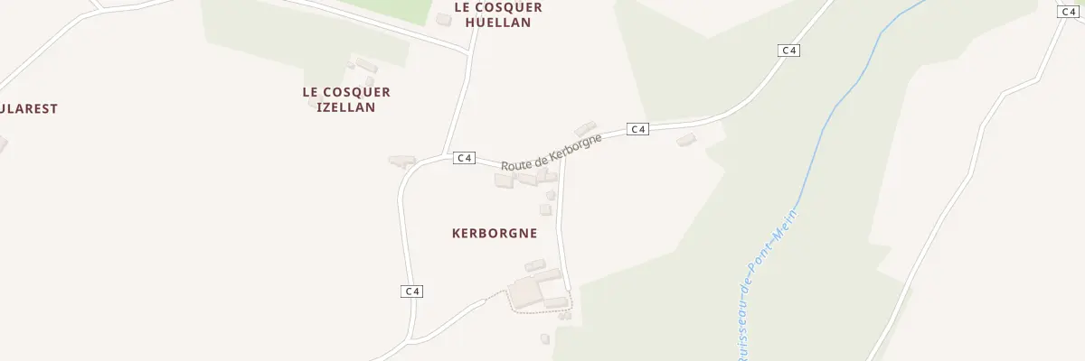 Plan du 4 Kerborgne à Loqueffret