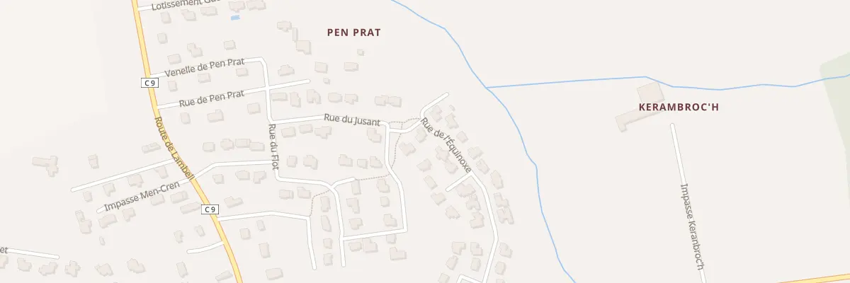 Plan du 6800 Pen Prat à Trégunc