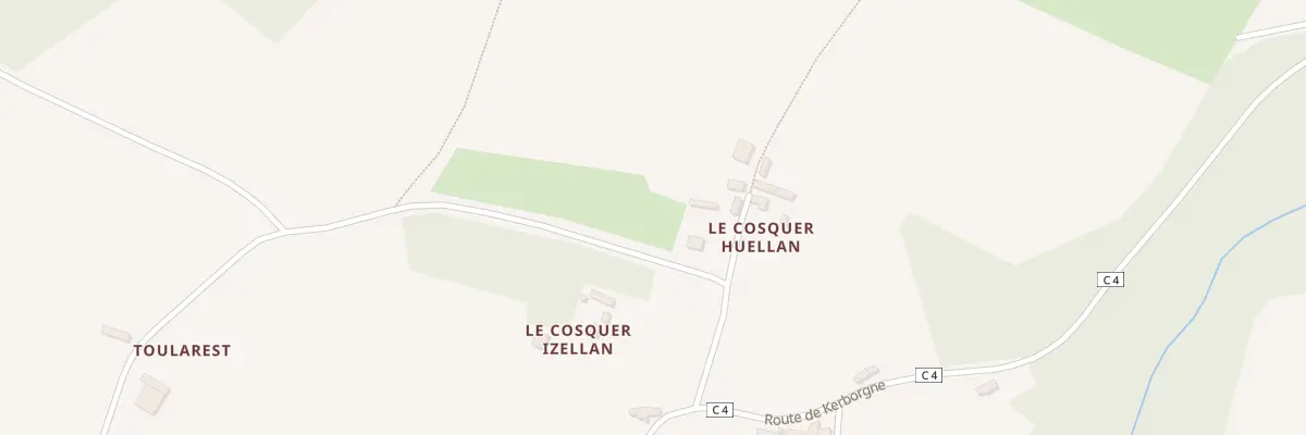 Plan du 59A Le Cosquer Huella à Loqueffret