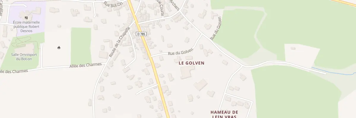 Plan du 7006A Rte du Golven à Pleyber-Christ