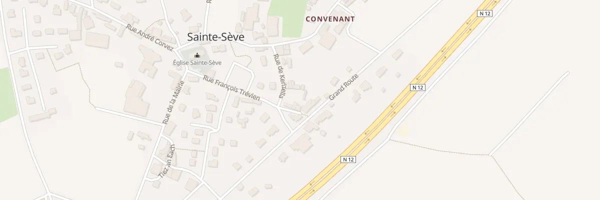 Plan du 15 Rue Francois Trévien à Sainte-Sève
