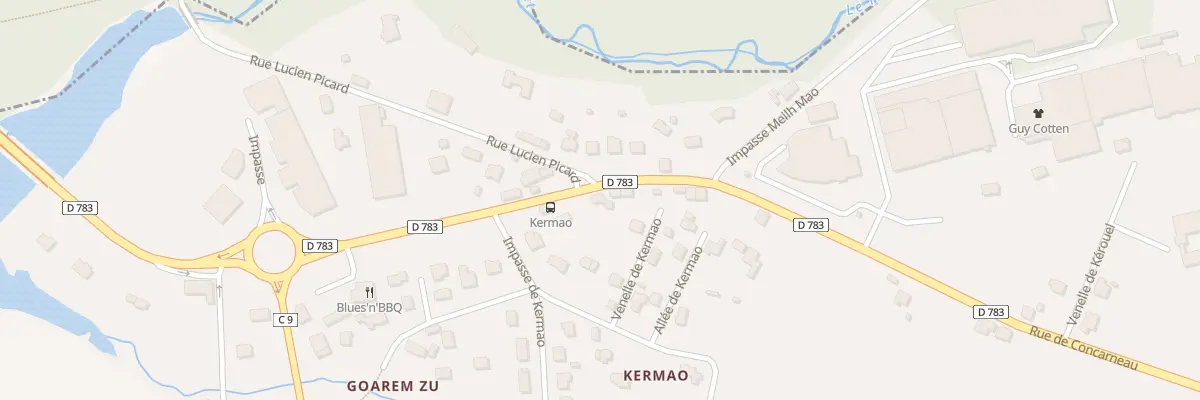 Plan du 665 Rue de Concarneau à Trégunc