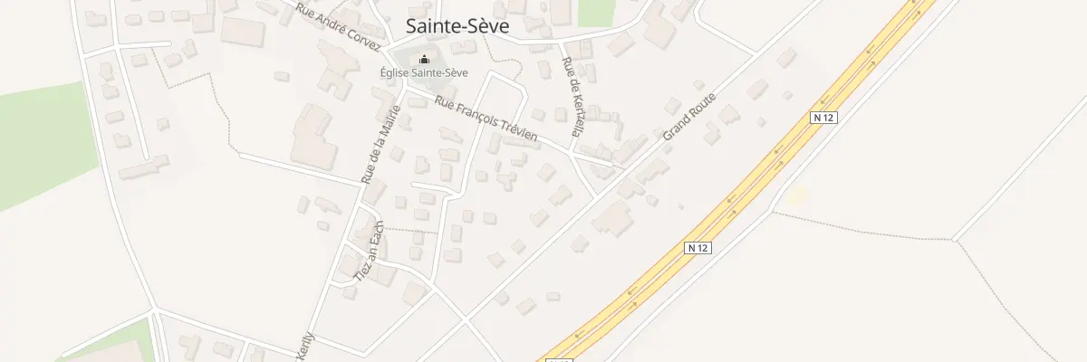 Plan du 8 Rue Francois Trévien à Sainte-Sève