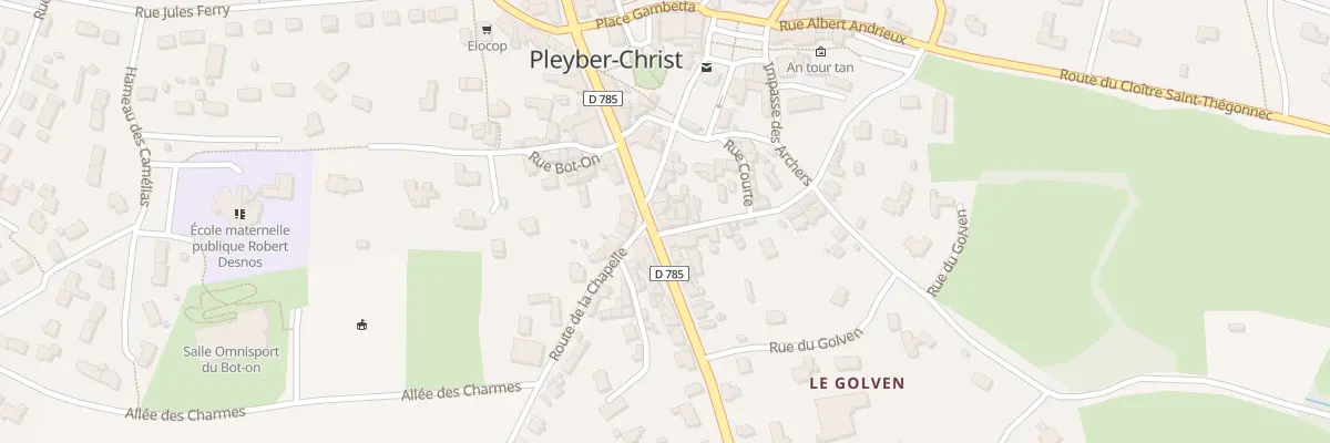 Plan du 79 Rue de la République à Pleyber-Christ