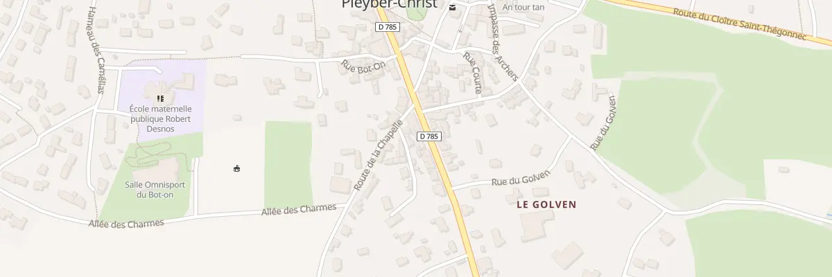 Plan du 96B Rue de la République à Pleyber-Christ