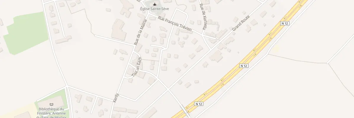 Plan du 8 Coat Lore à Sainte-Sève