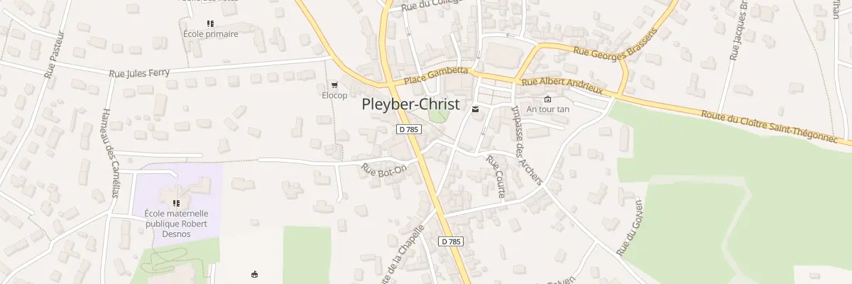 Plan du 73 Rue de la République à Pleyber-Christ