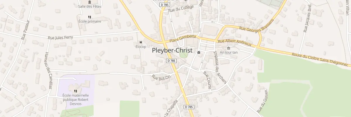 Plan du 69 Rue de la République à Pleyber-Christ