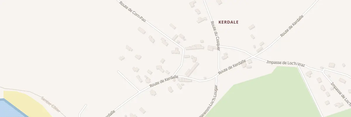 Plan du 3 Rte de Corn Pao à Trégunc