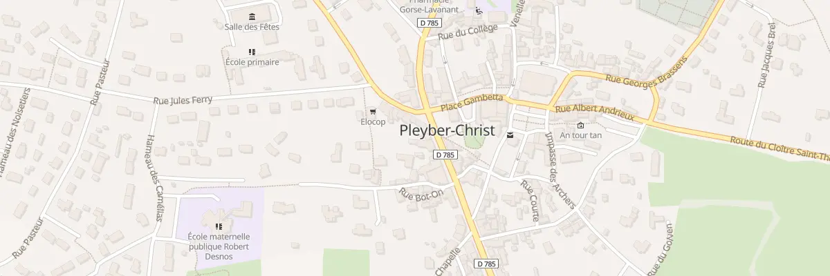 Plan du 78 Rue de la République à Pleyber-Christ