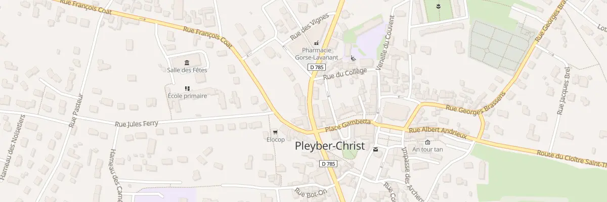 Plan du 68 Rue de la République à Pleyber-Christ