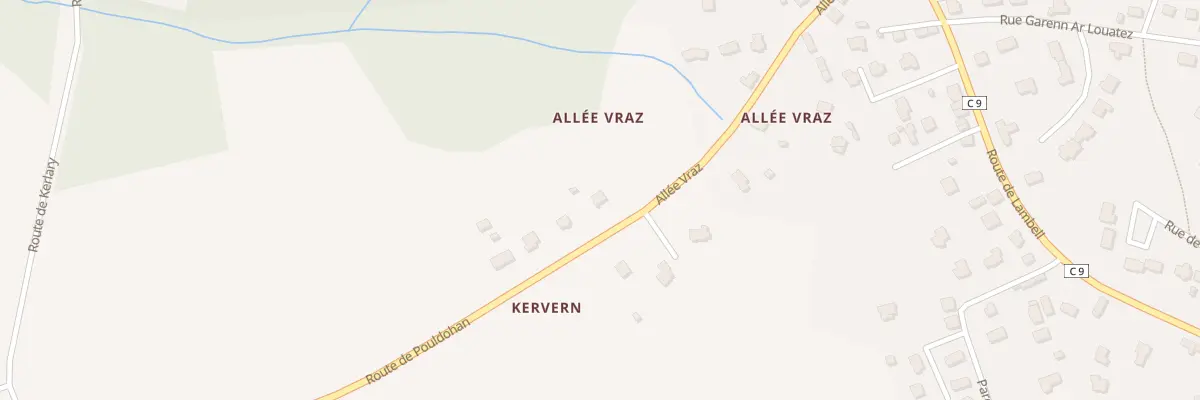 Plan du 19 Allee Vraz à Trégunc