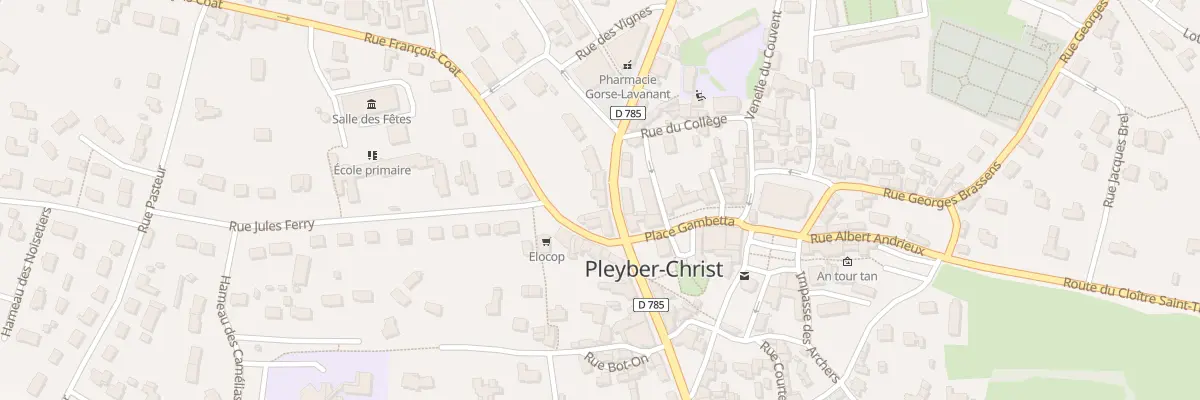 Plan du 70 Rue de la République à Pleyber-Christ