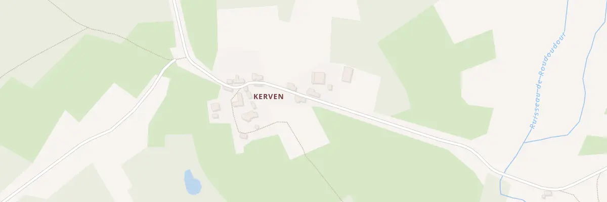 Plan du 360 Kerven à La Feuillée