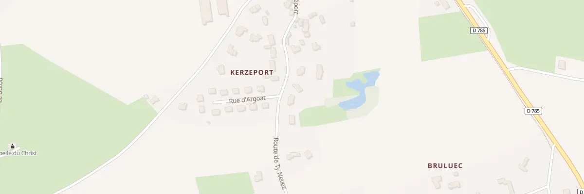 Plan du 17 Kerzéport à Pleyber-Christ