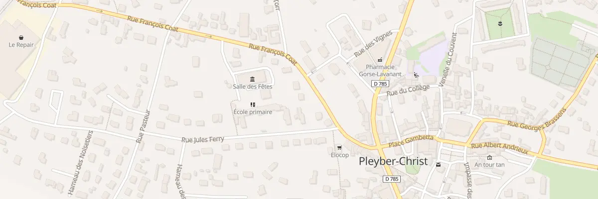 Plan du 9B Rue François Coat à Pleyber-Christ
