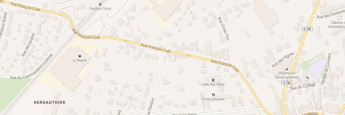 Plan du 23 Rue François Coat à Pleyber-Christ