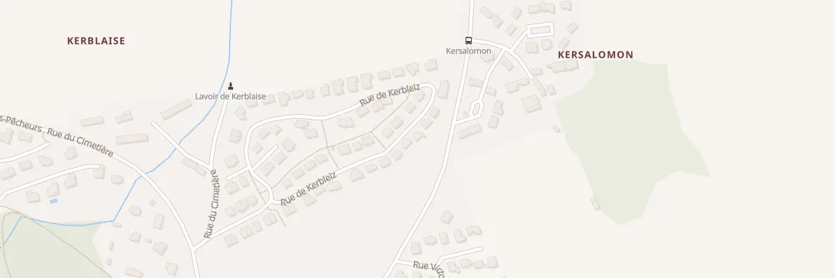 Plan du 36 Rue de Kerbleiz à Concarneau