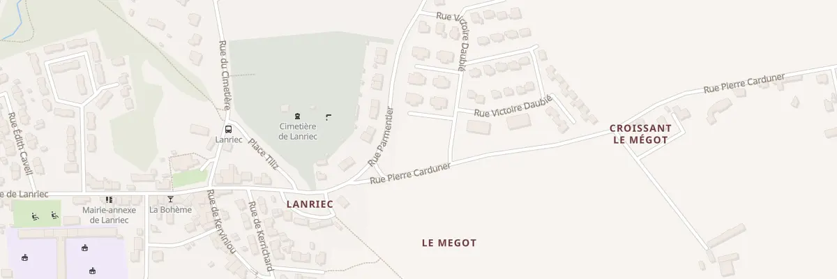 Plan du 32 Rue Victoire Daubie à Concarneau
