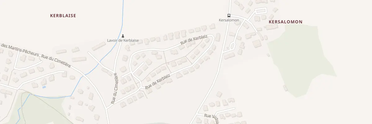 Plan du 21 Rue de Kerbleiz à Concarneau