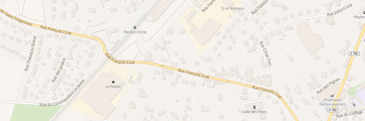 Plan du 32 Rue François Coat à Pleyber-Christ