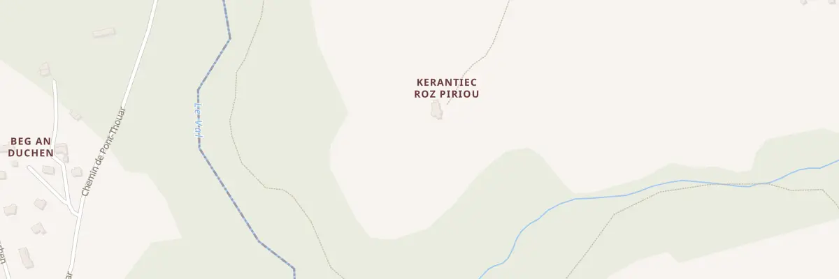 Plan du 5512F Kerantiec Roz Piriou à Melgven