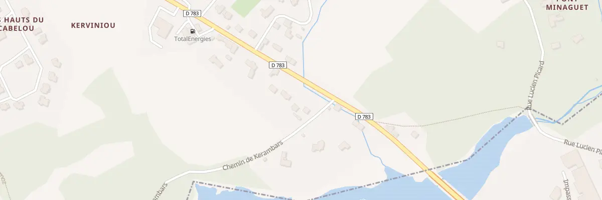 Plan du 223 Rue de Trégunc à Concarneau