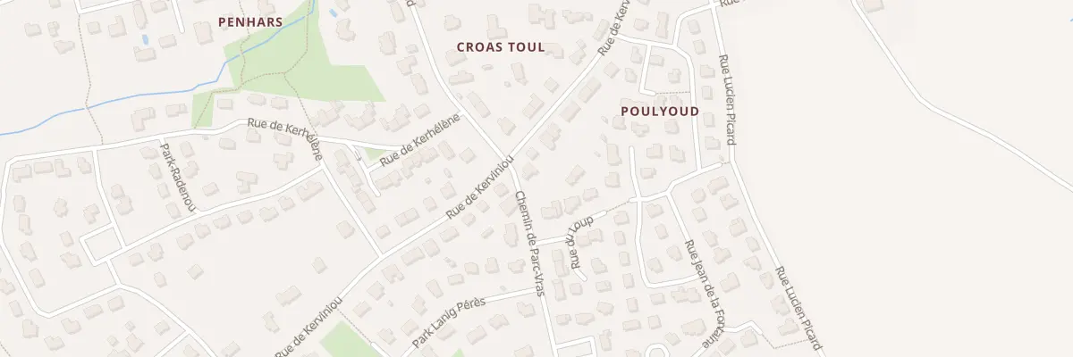 Plan du 44 Rue de Kerviniou à Concarneau