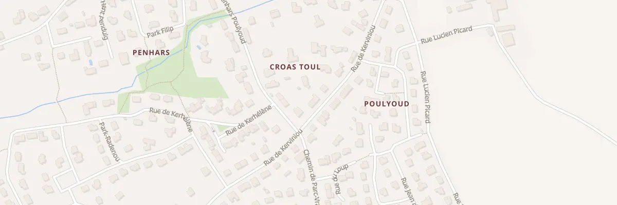 Plan du 55 Rue de Kerviniou à Concarneau