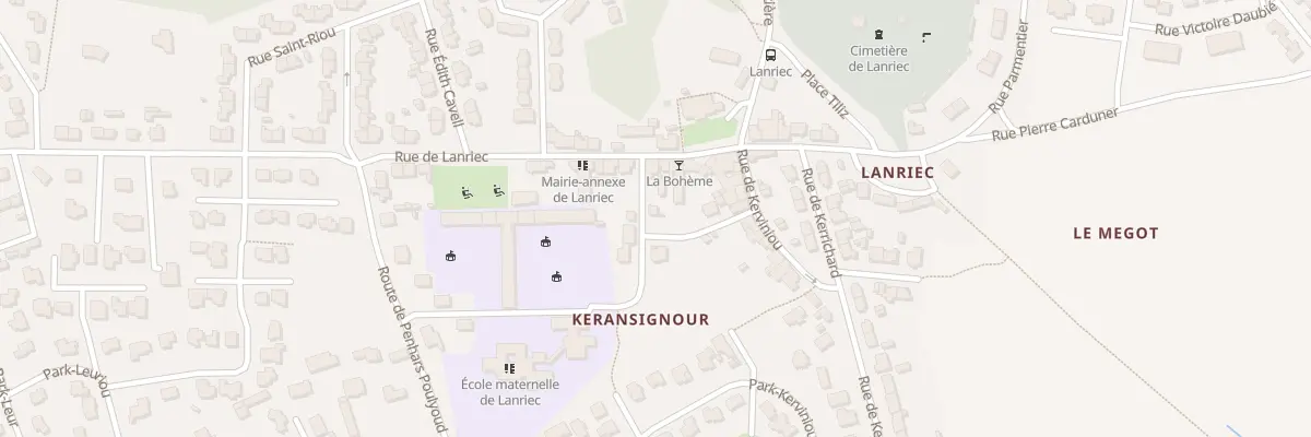 Plan du 7 Rue Yves Sellin à Concarneau