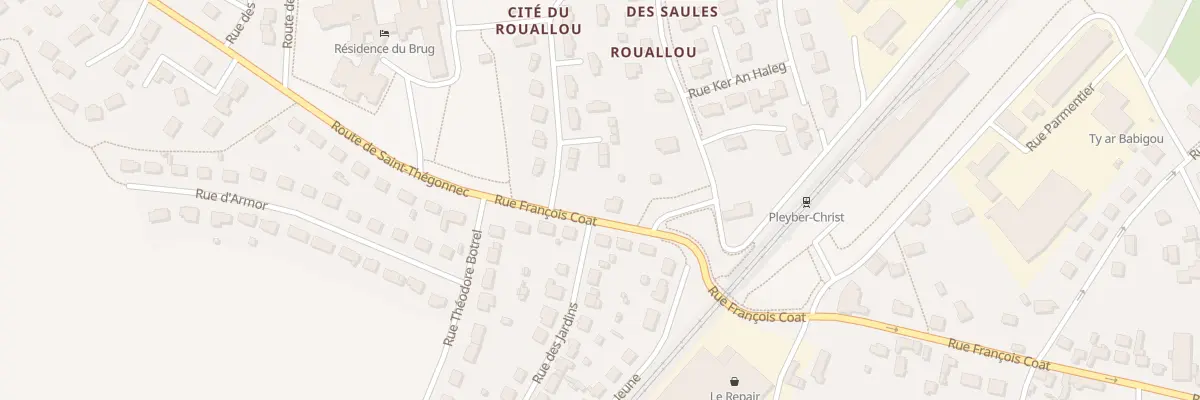 Plan du 38 Rue François Coat à Pleyber-Christ