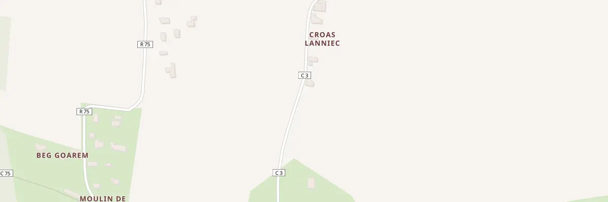 Plan du 525 Croas Lanniec à Elliant