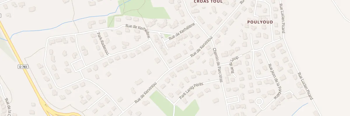 Plan du 65 Rue de Kerviniou à Concarneau