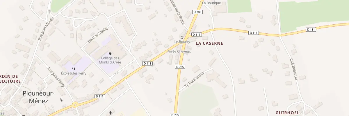 Plan du 10 Rue du Gen Leclerc à Plounéour-Ménez