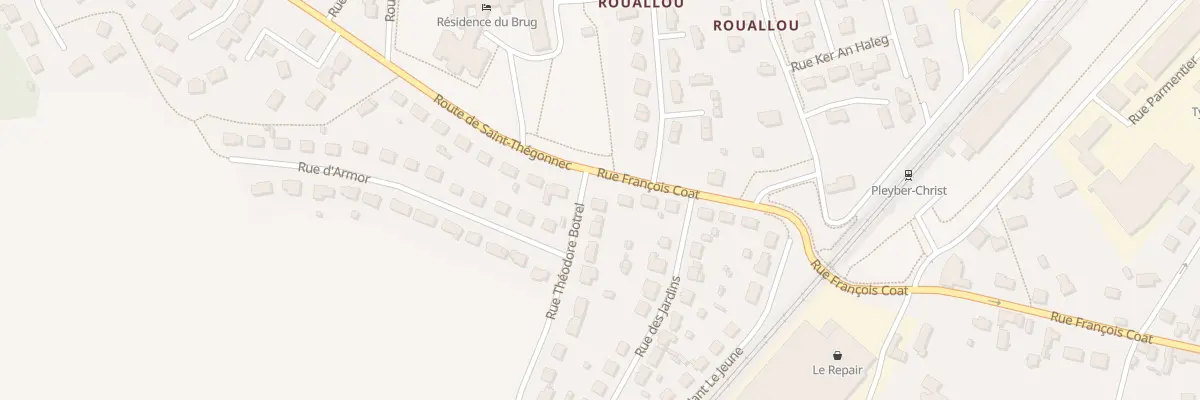 Plan du 55 Rue François Coat à Pleyber-Christ