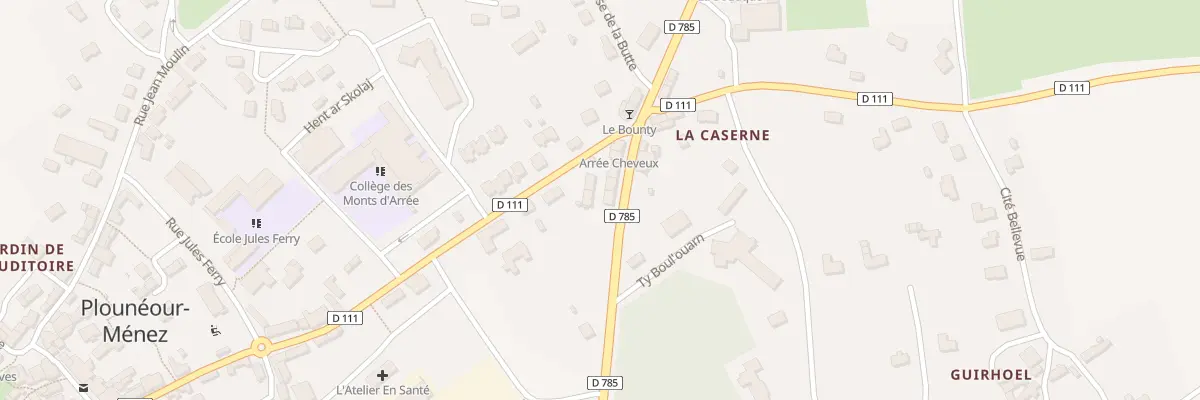 Plan du 249 La Caserne à Plounéour-Ménez