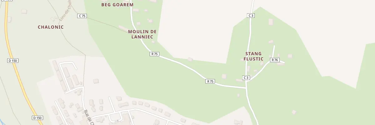 Plan du 528A Moulin de Lanniec à Elliant