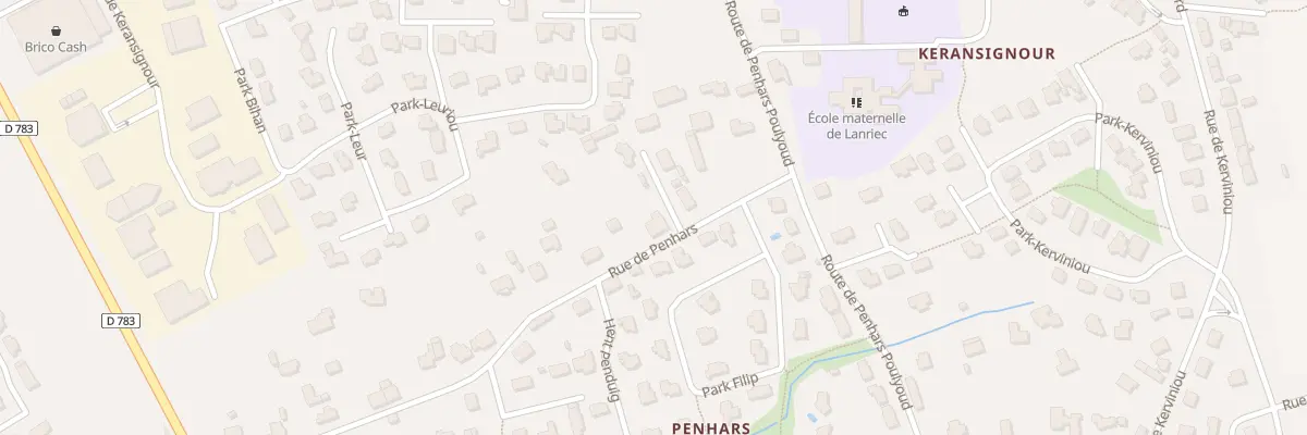 Plan du 6 Rue de Penhars à Concarneau