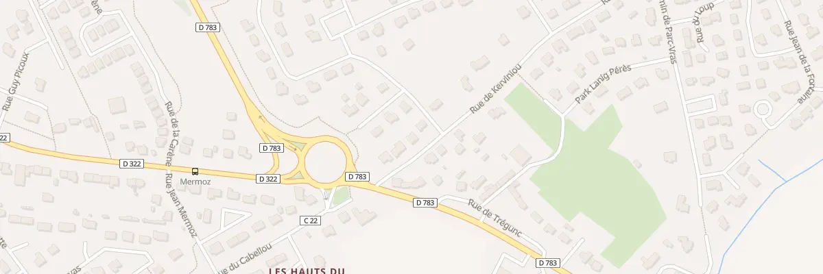 Plan du 83 Rue de Kerviniou à Concarneau