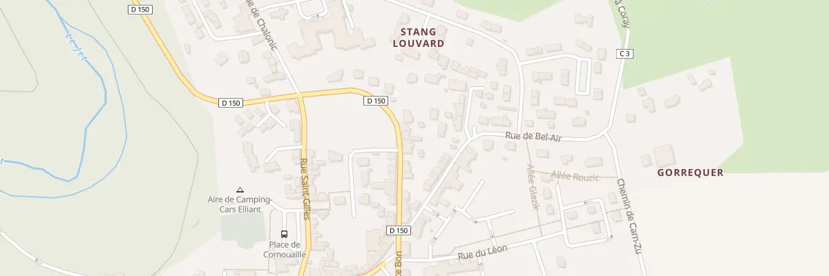 Plan du 28 Rue Maurice Bon à Elliant
