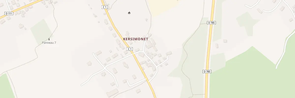 Plan du 183 Kersimonet à Plounéour-Ménez